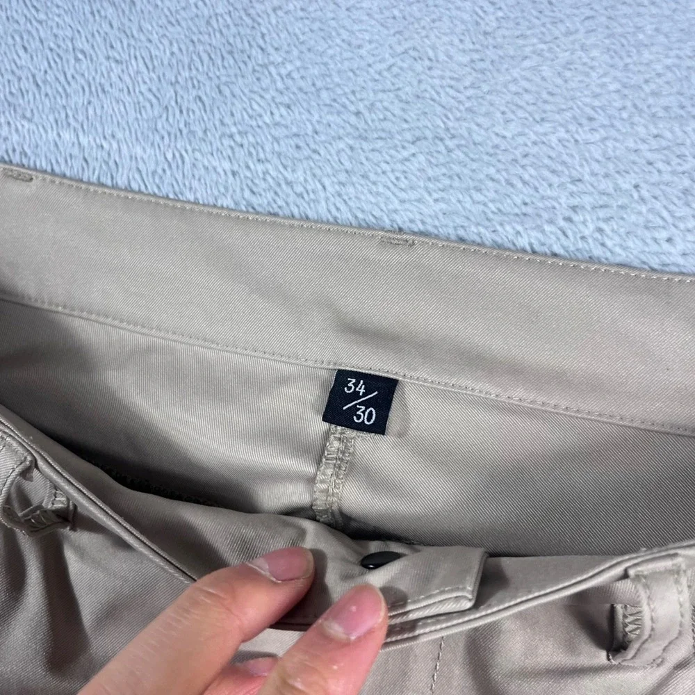 Public Rec Mens All Day Every Day 5-Pocket Pants Khaki Tan 34x30 Tech Chino